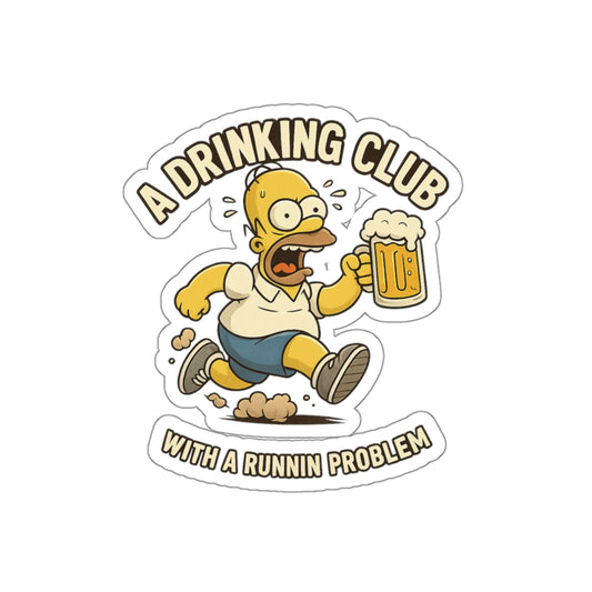 Funny Simpsons Parody Beer-Themed Die-Cut Stickers, Perfect for Gifting, Decor, Home Bar, Party Favors, or Personalization
