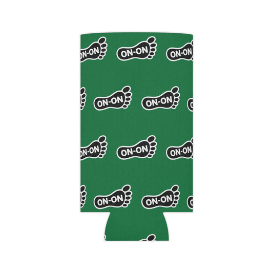 Copy of WAH3 On-on Green Footprint Can Cooler – Fun & Quirky Drink Sleeve for Parties