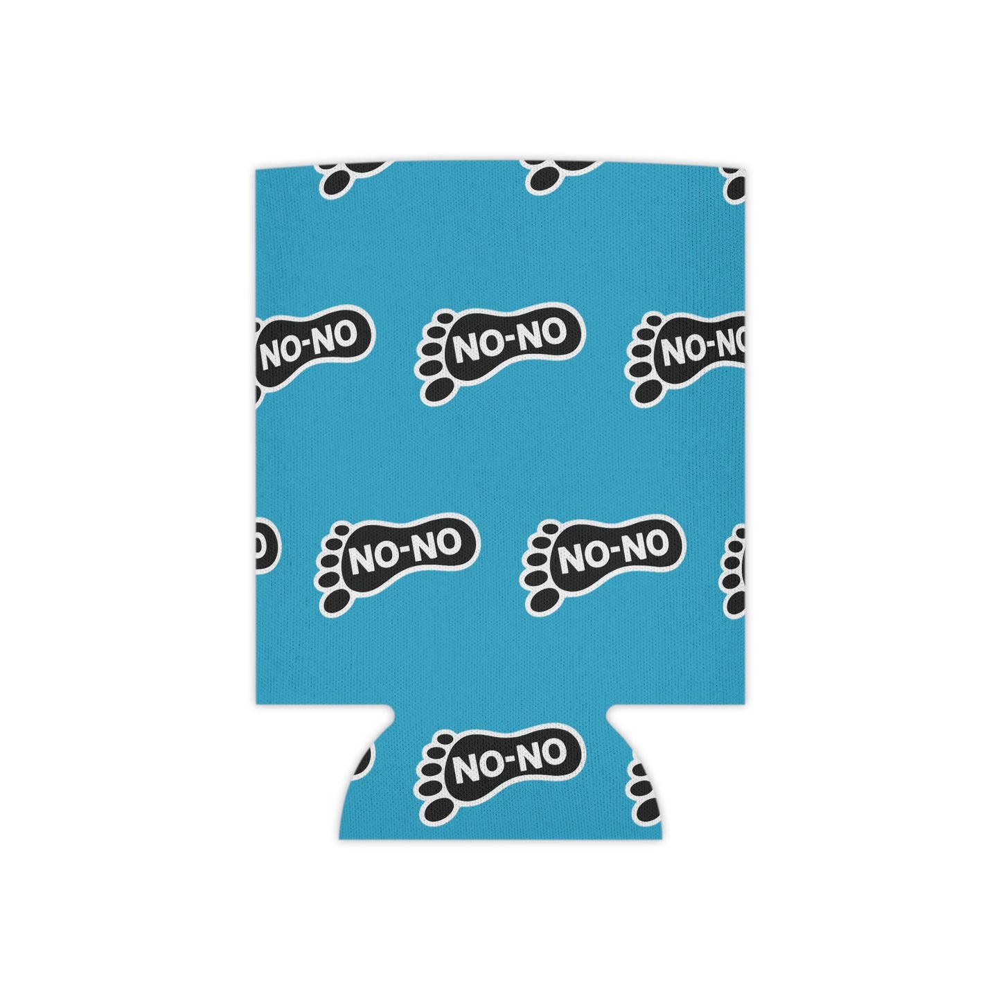 WAH3 On-on Sky Blue Footprint Can Cooler – Fun & Quirky Drink Sleeve for Parties