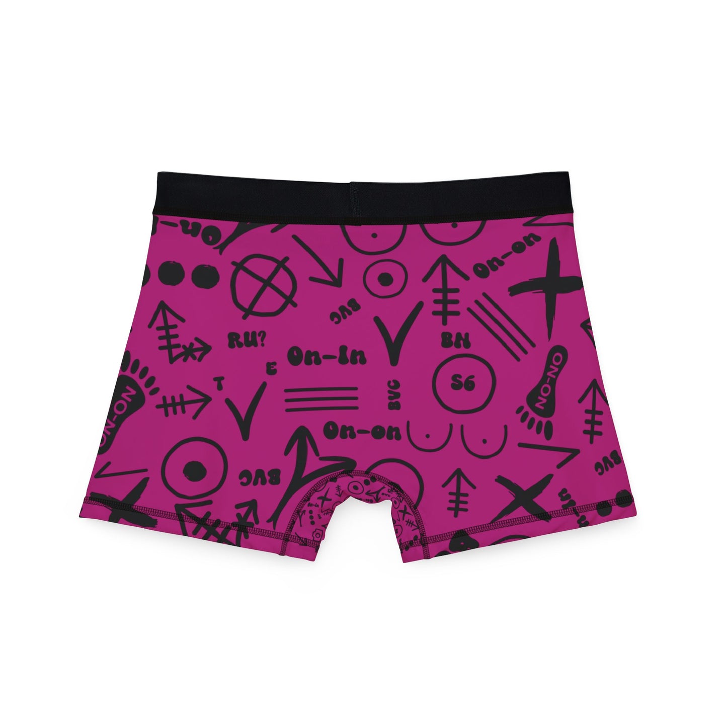 WAH3 Hash Symbols Pink Men's Boxers, Unique Printed Underwear, AOP Boxers for Everyday Comfort, Fun Gift for Men, Stylish Menswear