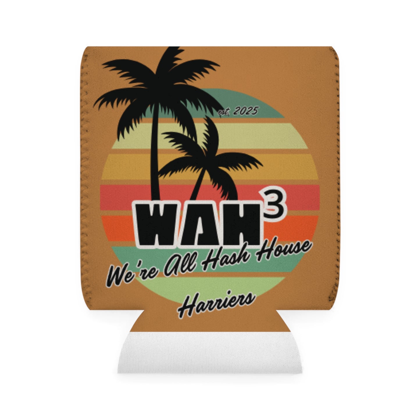 WAH3 Brown Tropic Simpsons Runnin Parody Funny Can Cooler Sleeve, Beverage Insulator for Parties, Novelty Gift for Beer Lovers, Unique Wedding Favor, Summer BBQ Accessory