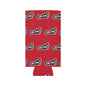 WAH3 On-on Red Footprint Can Cooler – Fun & Quirky Drink Sleeve for Parties