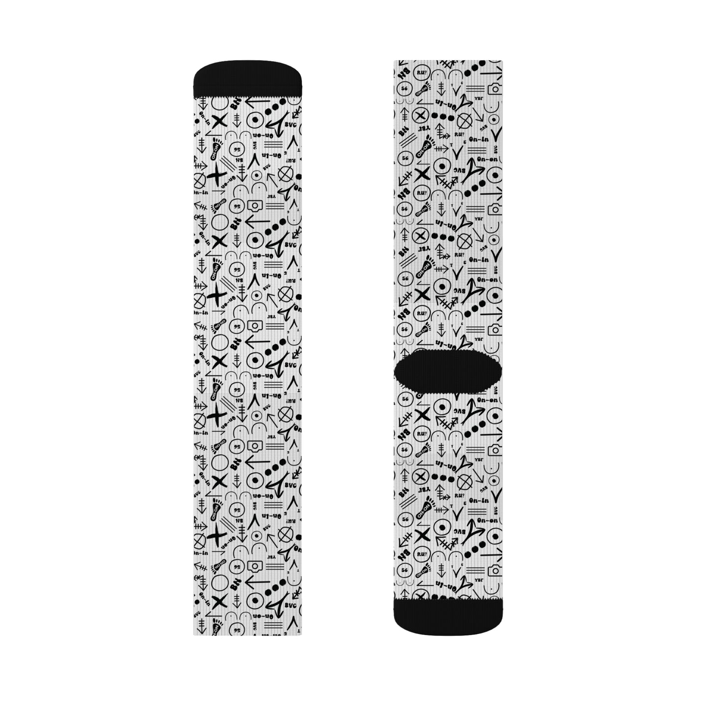 Stylish Hash Symbols Socks