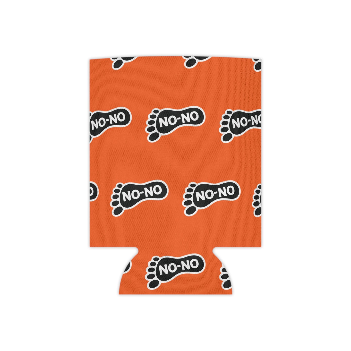 WAH3 On-on Orange Footprint Can Cooler – Fun & Quirky Drink Sleeve for Parties