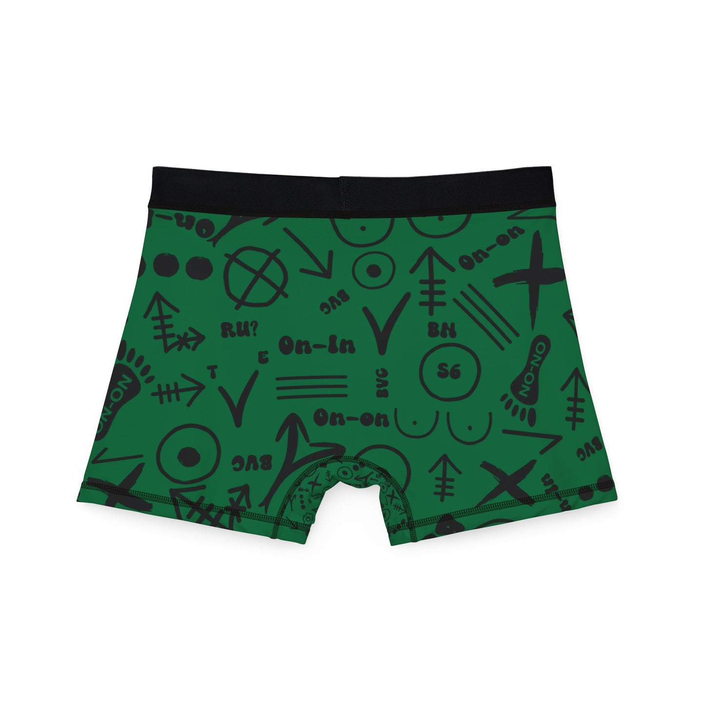 WAH3 Hash Symbols Green Men's Boxers, Unique Printed Underwear, AOP Boxers for Everyday Comfort, Fun Gift for Men, Stylish Menswear