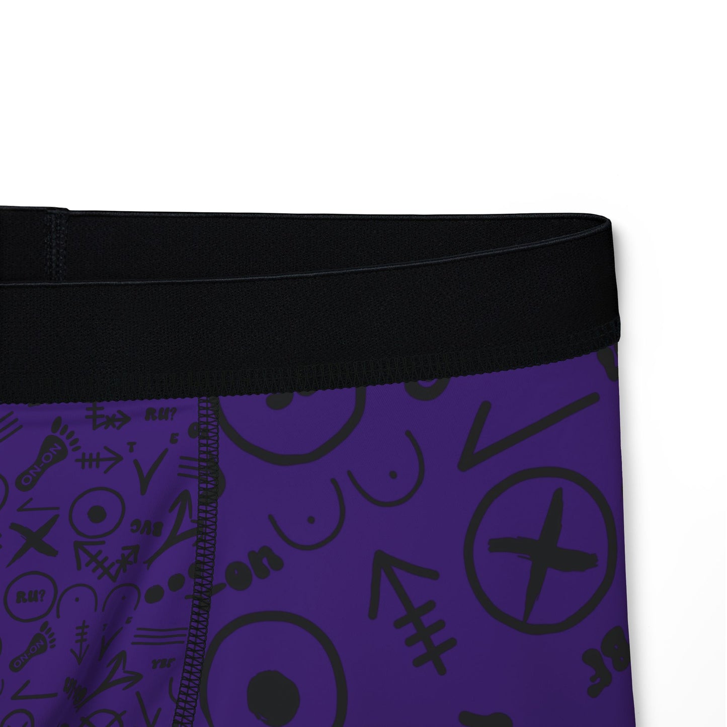 WAH3 Hash Symbols Purple Men's Boxers, Unique Printed Underwear, AOP Boxers for Everyday Comfort, Fun Gift for Men, Stylish Menswear
