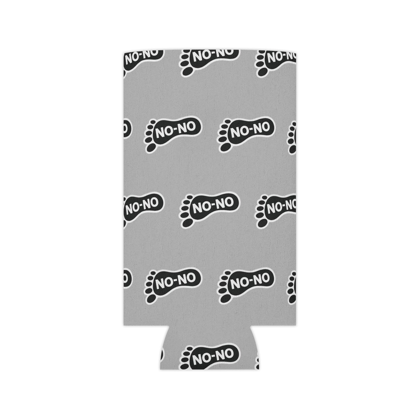 WAH3 On-on Grey Footprint Can Cooler – Fun & Quirky Drink Sleeve for Parties