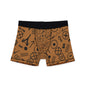 WAH3 Hash Symbols Brown Men's Boxers, Unique Printed Underwear, AOP Boxers for Everyday Comfort, Fun Gift for Men, Stylish Menswear