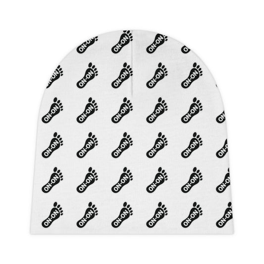 WAH3 On-on Foot Baby Beanie | Cute Newborn Gift, Baby Shower Accessory, Everyday Comfort, Infant Hat, First Christmas Beanie