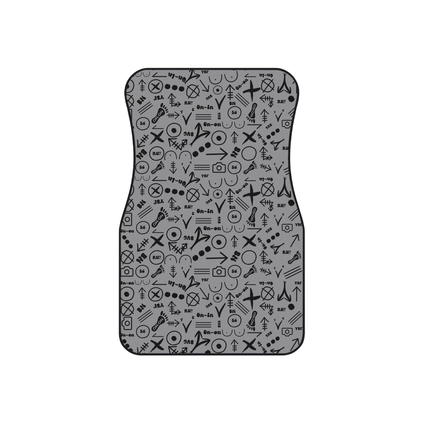 WAH3 Hash Symbols Car Mats - Modern Design for Creative Souls, Auto Accessories, Personalized Gifts, Durable Floor Mats, Unique Car Decor