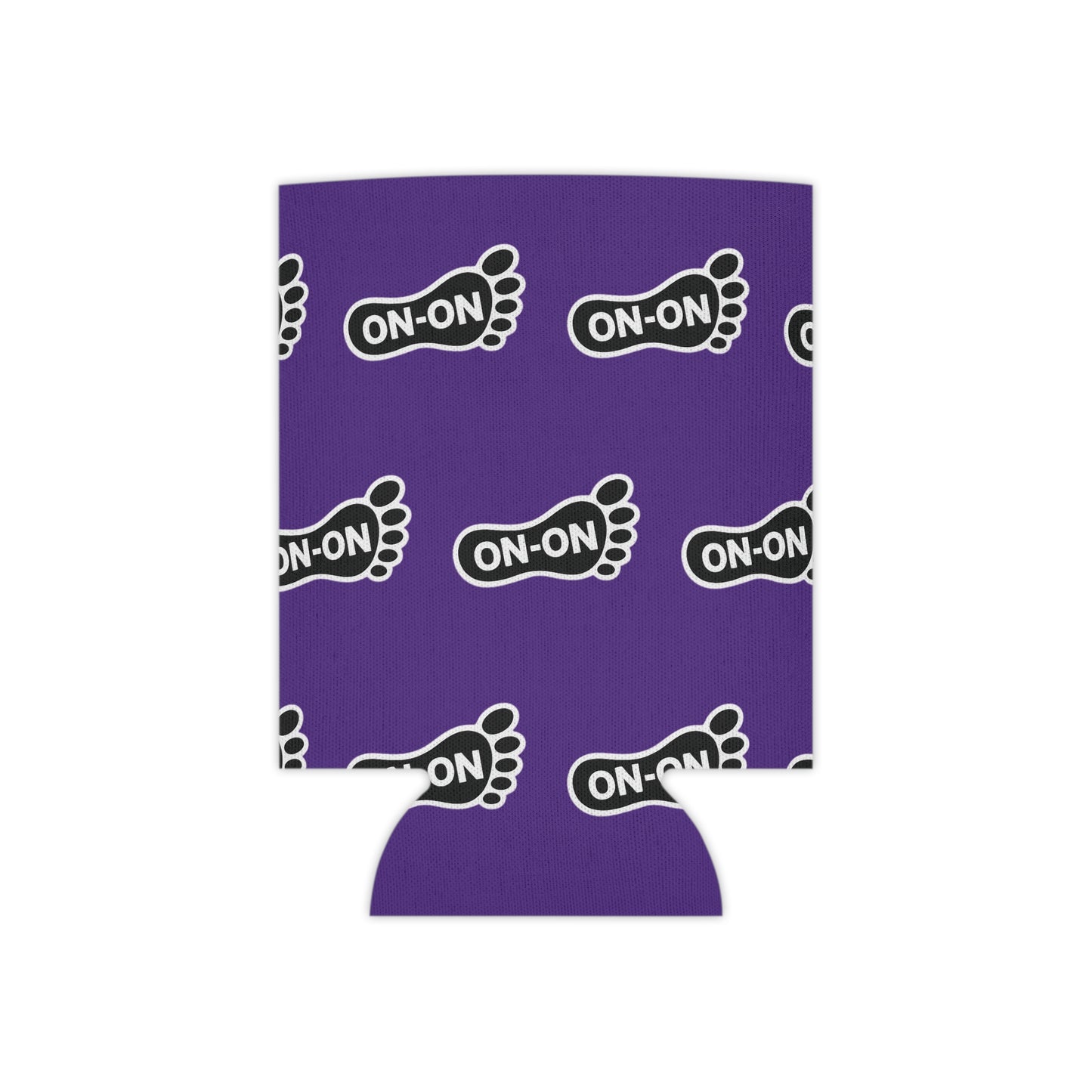 WAH3 On-on Purple Footprint Can Cooler – Fun & Quirky Drink Sleeve for Parties