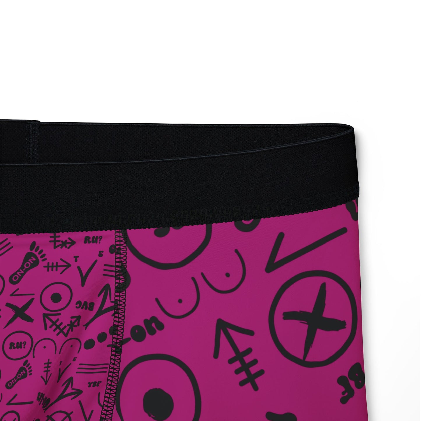 WAH3 Hash Symbols Pink Men's Boxers, Unique Printed Underwear, AOP Boxers for Everyday Comfort, Fun Gift for Men, Stylish Menswear