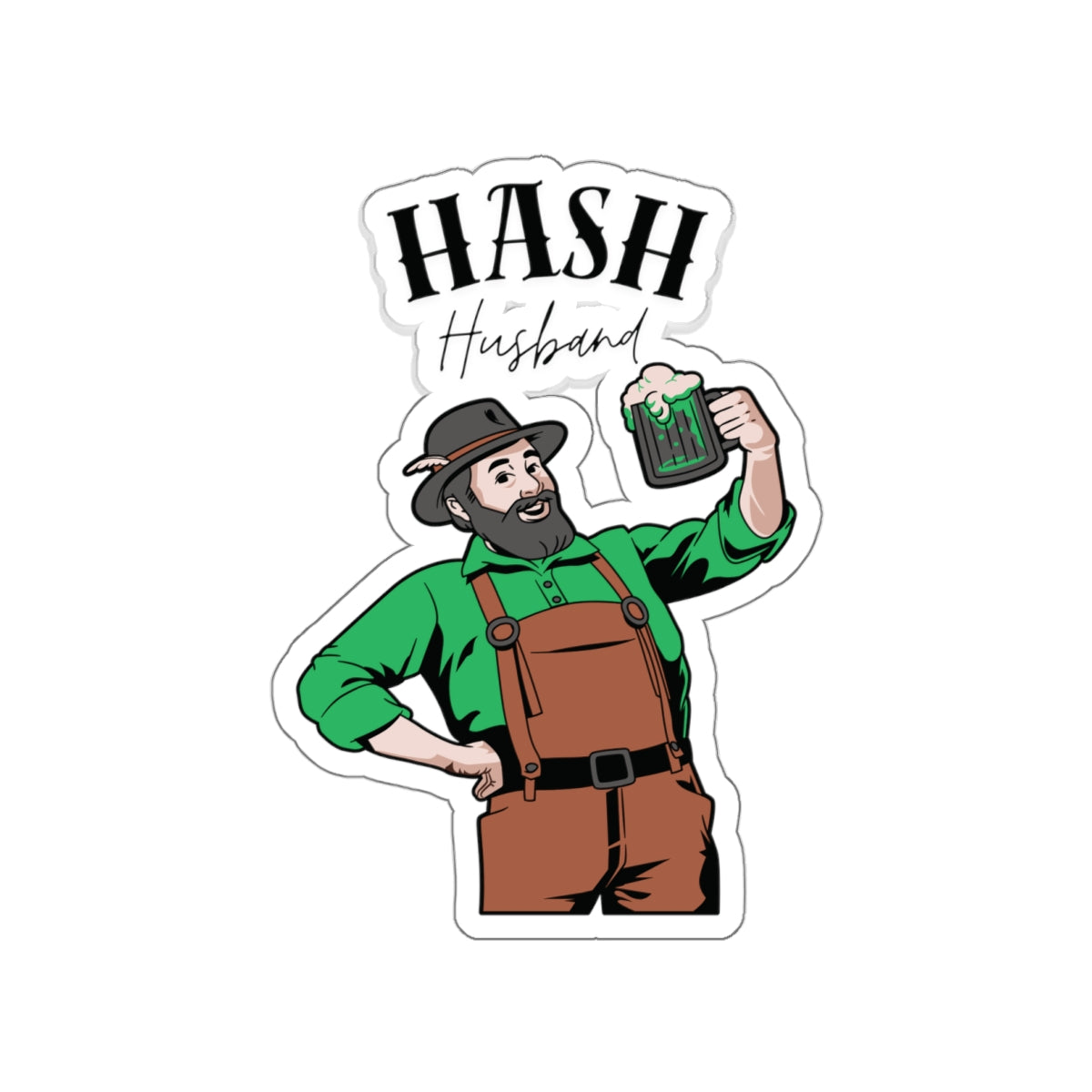 WAH3 Hash Husband Die-Cut Stickers