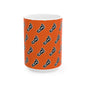 WAH3 Orange On-On Foot Ceramic Mug - 11oz & 15oz