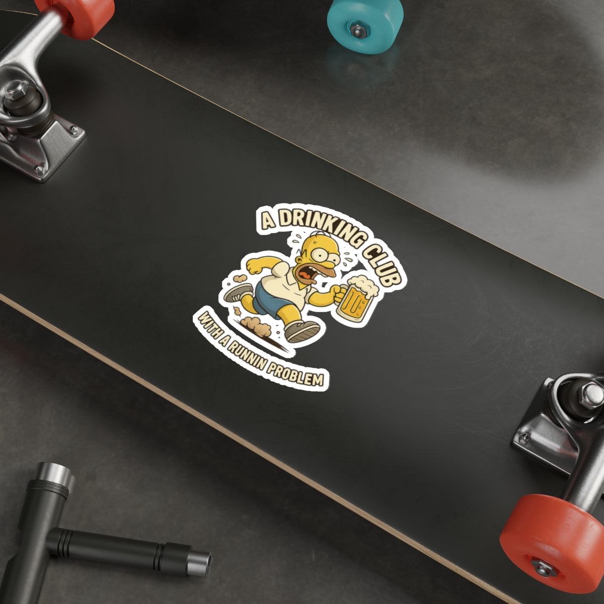 Funny Simpsons Parody Beer-Themed Die-Cut Stickers, Perfect for Gifting, Decor, Home Bar, Party Favors, or Personalization