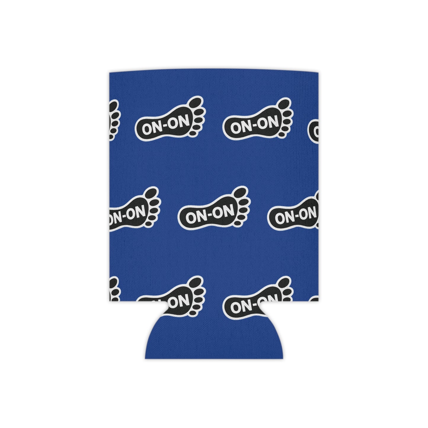 WAH3 On-on Blue Footprint Can Cooler – Fun & Quirky Drink Sleeve for Parties