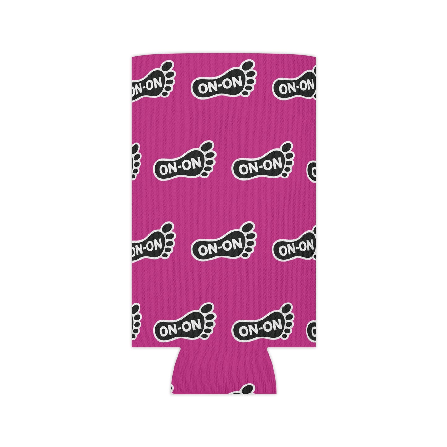 WAH3 On-on Pink Footprint Can Cooler – Fun & Quirky Drink Sleeve for Parties