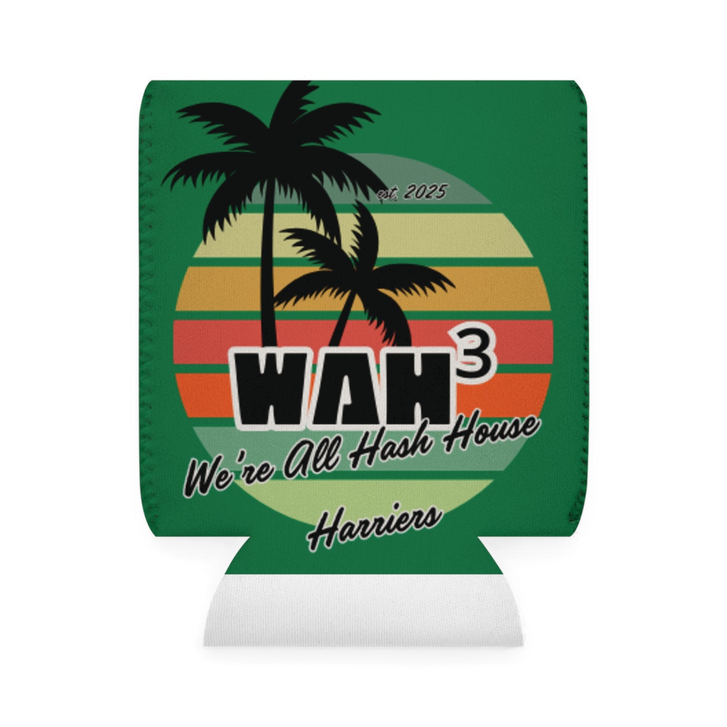 WAH3 Green Tropic Simpsons Runnin Parody Funny Can Cooler Sleeve, Beverage Insulator for Parties, Novelty Gift for Beer Lovers, Unique Wedding Favor, Summer BBQ Accessory