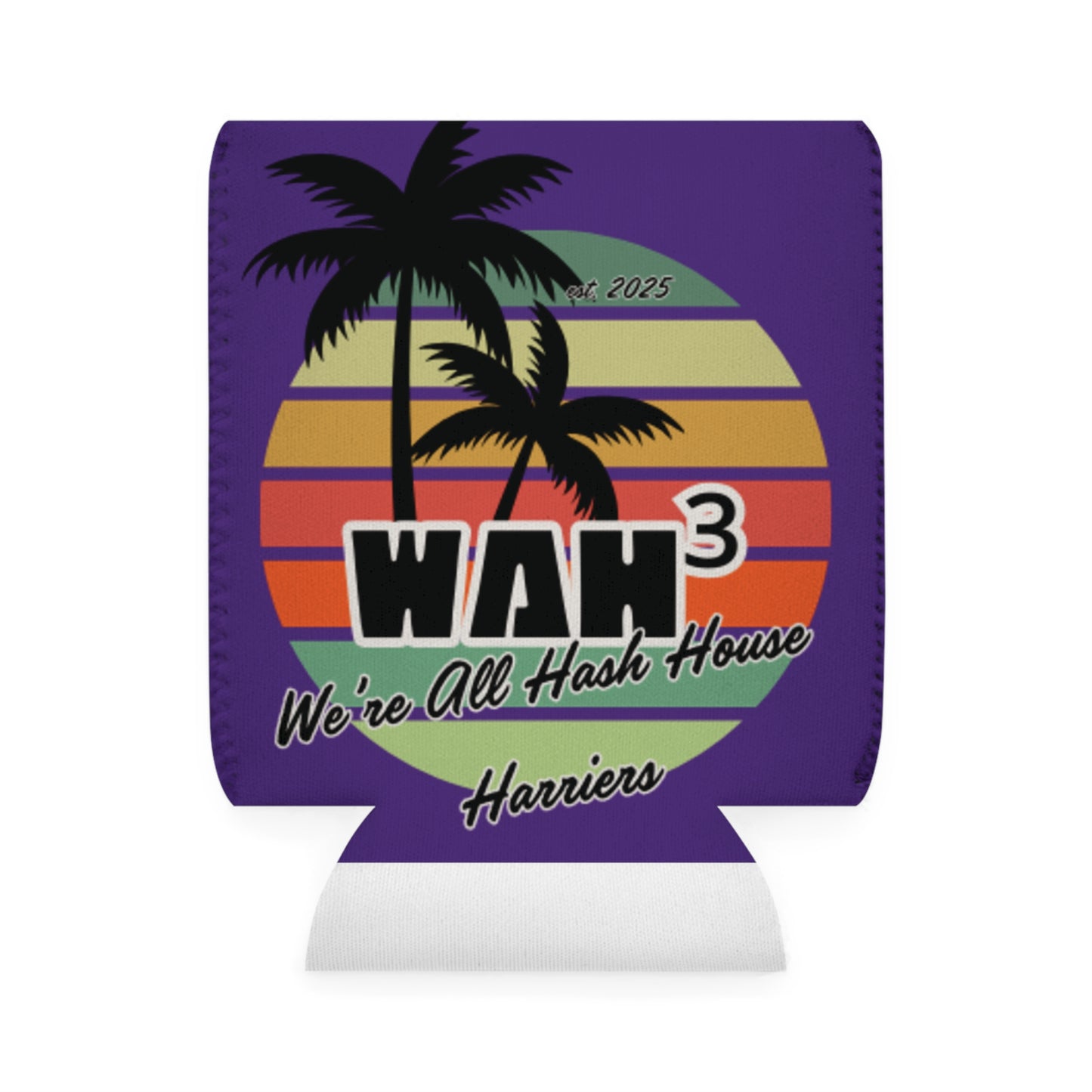 WAH3 Purple Tropic Simpsons Runnin Parody Funny Can Cooler Sleeve, Beverage Insulator for Parties, Novelty Gift for Beer Lovers, Unique Wedding Favor, Summer BBQ Accessory