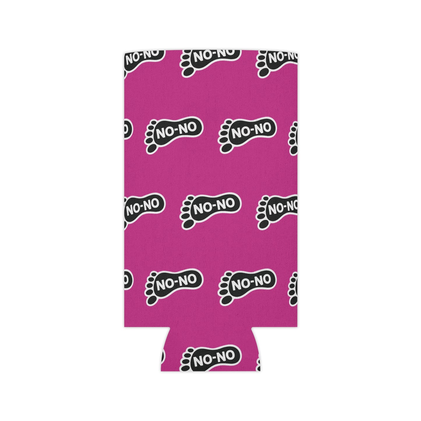 WAH3 On-on Pink Footprint Can Cooler – Fun & Quirky Drink Sleeve for Parties