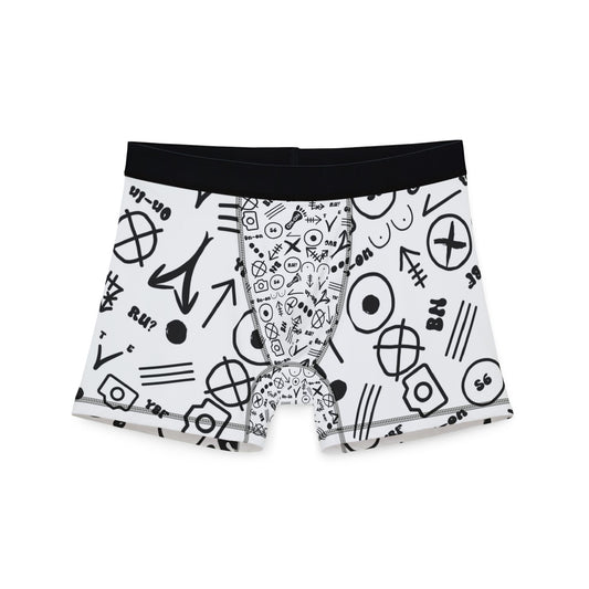 WAH3 Hash Symbols Men's Boxers, Unique Printed Underwear, AOP Boxers for Everyday Comfort, Fun Gift for Men, Stylish Menswear