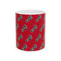 WAH3 Red On-On Foot Ceramic Mug - 11oz & 15oz