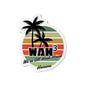 WAH3 Tropical Die-Cut Magnet | Fun Decor for Fridge, Office, or Locker | Perfect Gift for Space Lovers, Kids, and Students