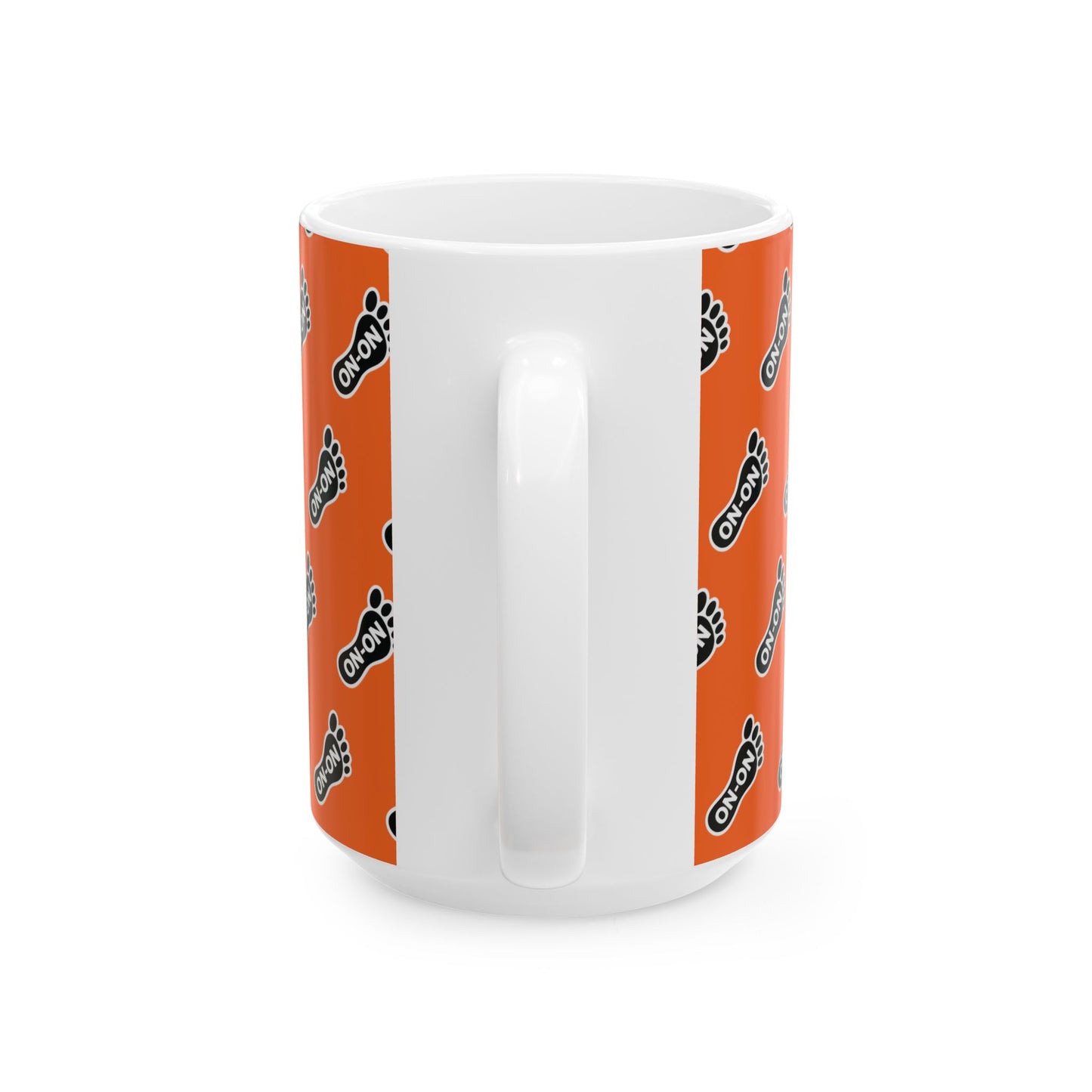 WAH3 Orange On-On Foot Ceramic Mug - 11oz & 15oz