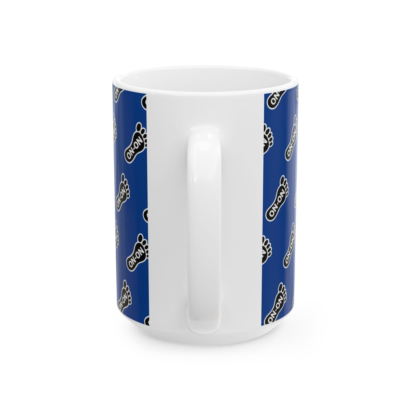 WAH3 Blue On-On Foot Ceramic Mug - 11oz & 15oz