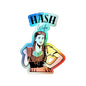 Holographic WAH3 Hash Wife Die-Cut Stickers for Fun & Personal Expression