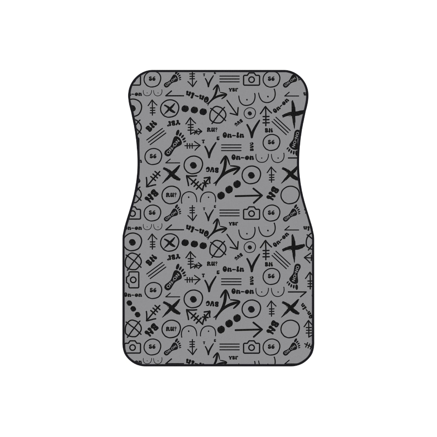 WAH3 Hash Symbols Car Mats - Modern Design for Creative Souls, Auto Accessories, Personalized Gifts, Durable Floor Mats, Unique Car Decor