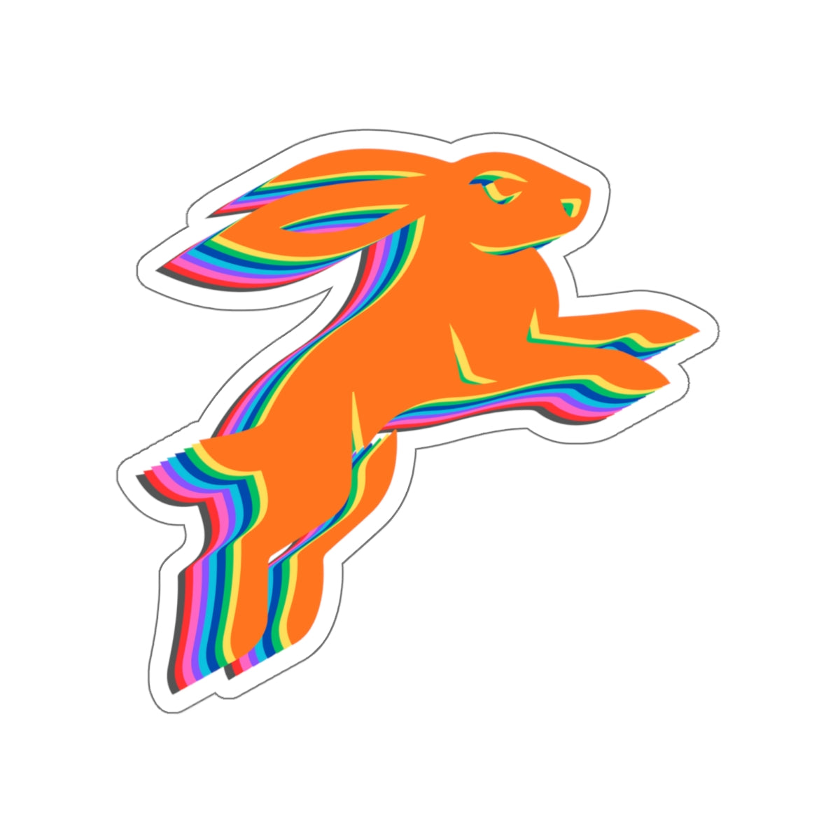 WAH3Hash Hare Die-Cut Stickers