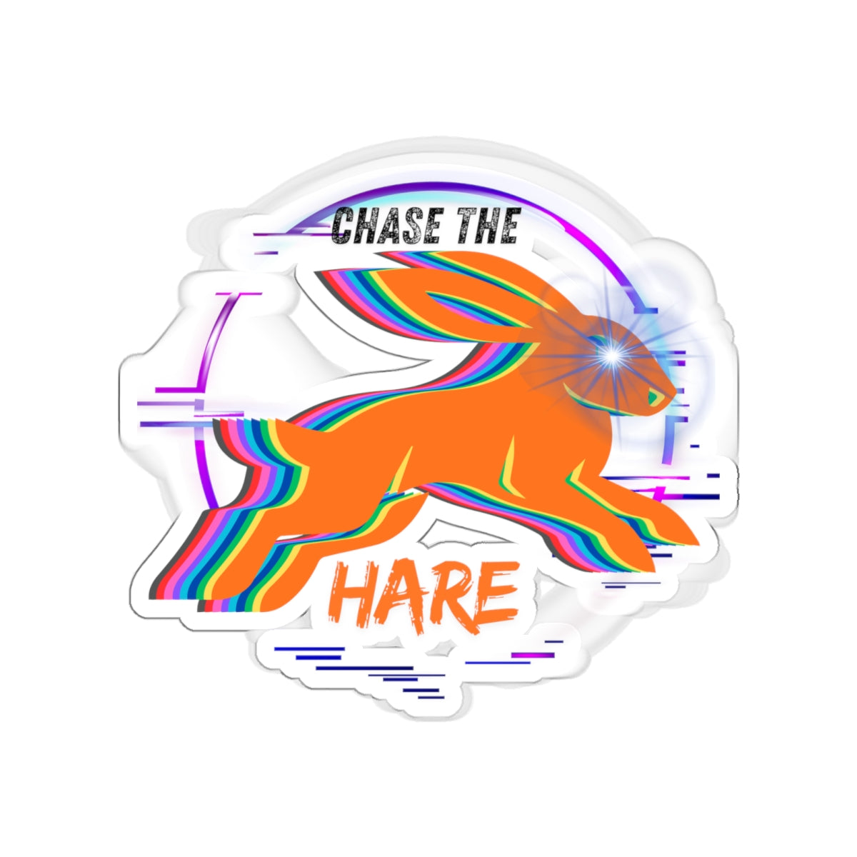 WAH3 Chase The Hare Die-Cut Stickers