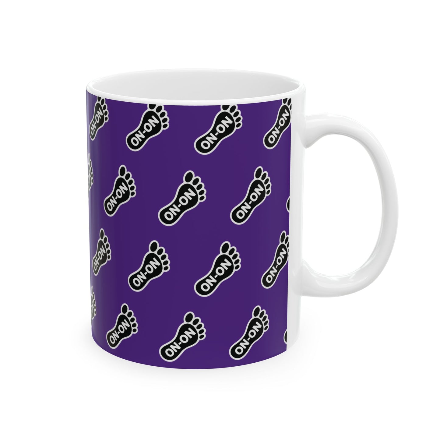 WAH3 Purple On-On Foot Ceramic Mug - 11oz & 15oz