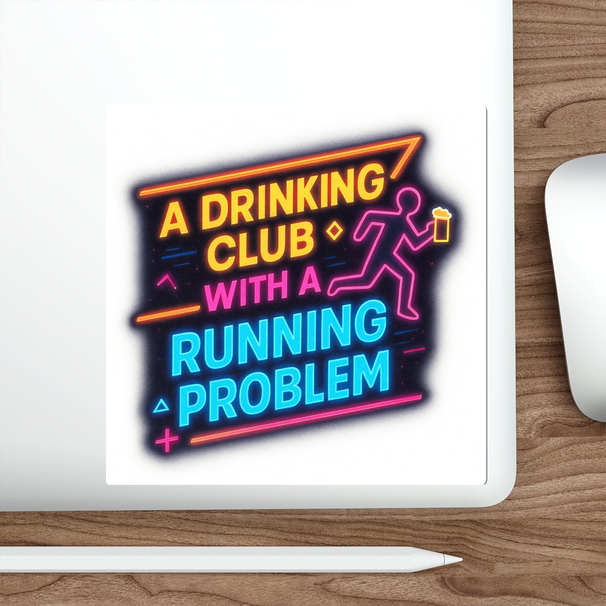 WAH3 Neon Drinking Club Die-Cut Stickers