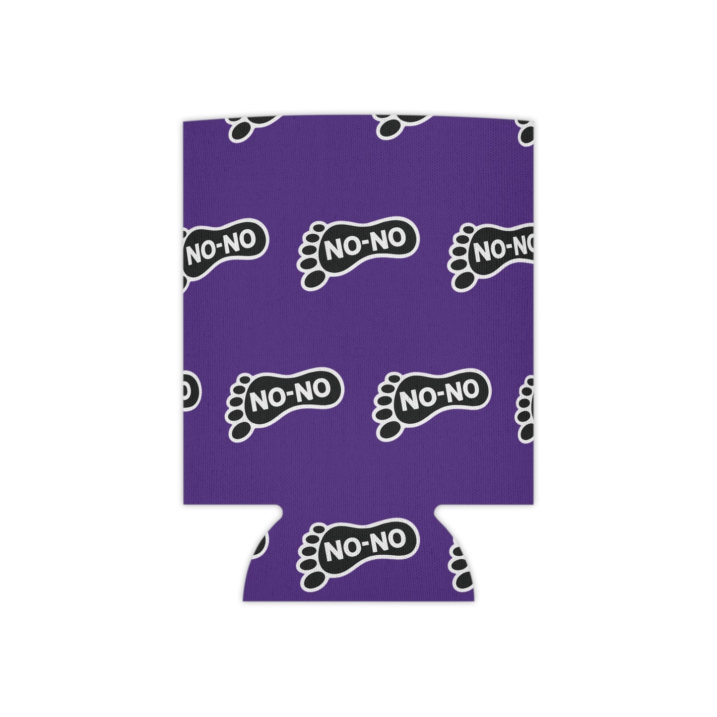 WAH3 On-on Purple Footprint Can Cooler – Fun & Quirky Drink Sleeve for Parties