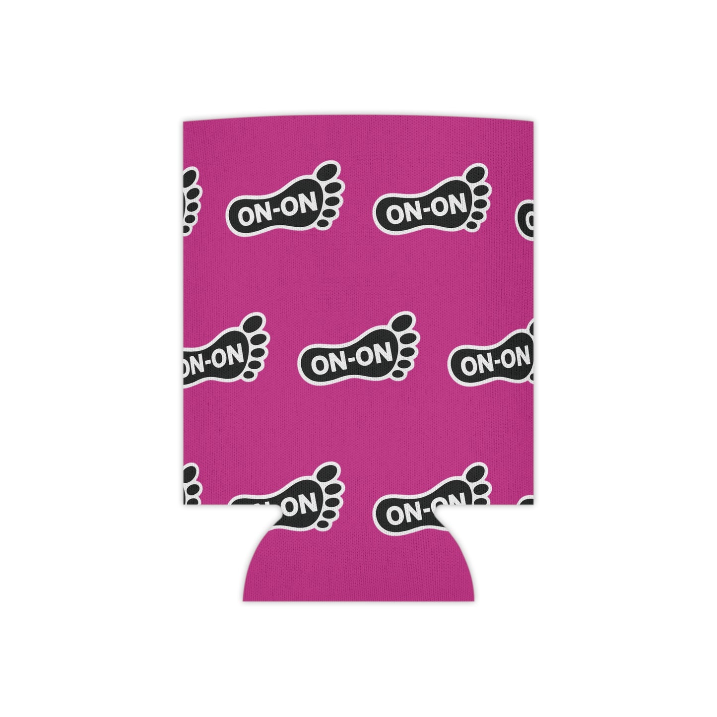 WAH3 On-on Pink Footprint Can Cooler – Fun & Quirky Drink Sleeve for Parties