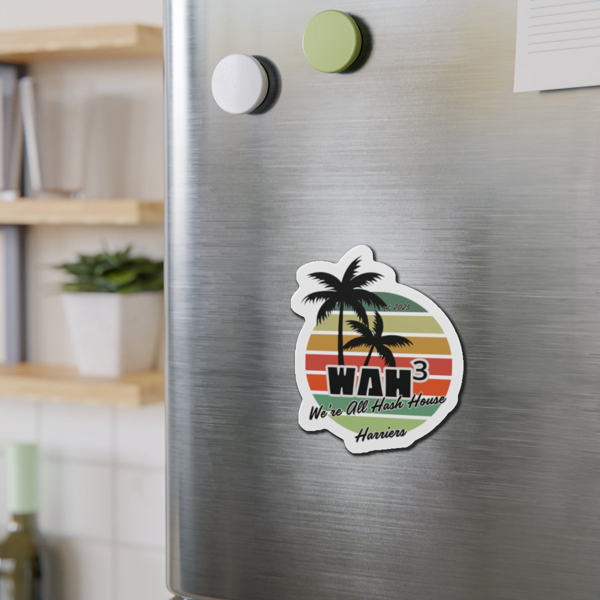 WAH3 Tropical Die-Cut Magnet | Fun Decor for Fridge, Office, or Locker | Perfect Gift for Space Lovers, Kids, and Students