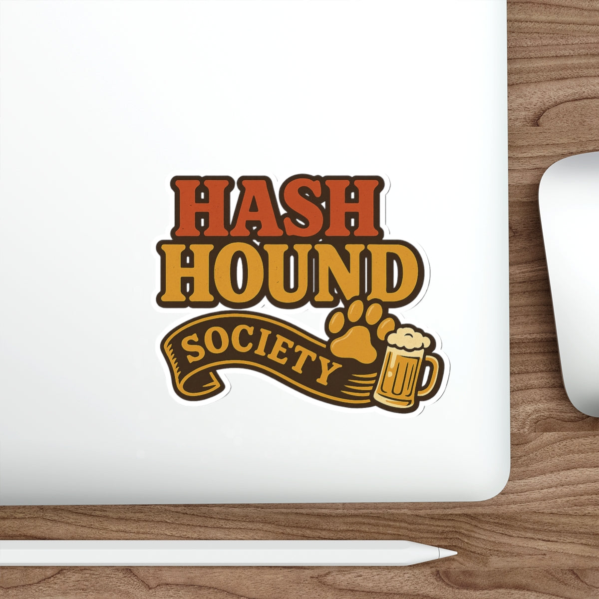 Hash Hound Society Die-Cut Stickers, Perfect for Gifting, Decor, Home Bar, Party Favors, or Personalization