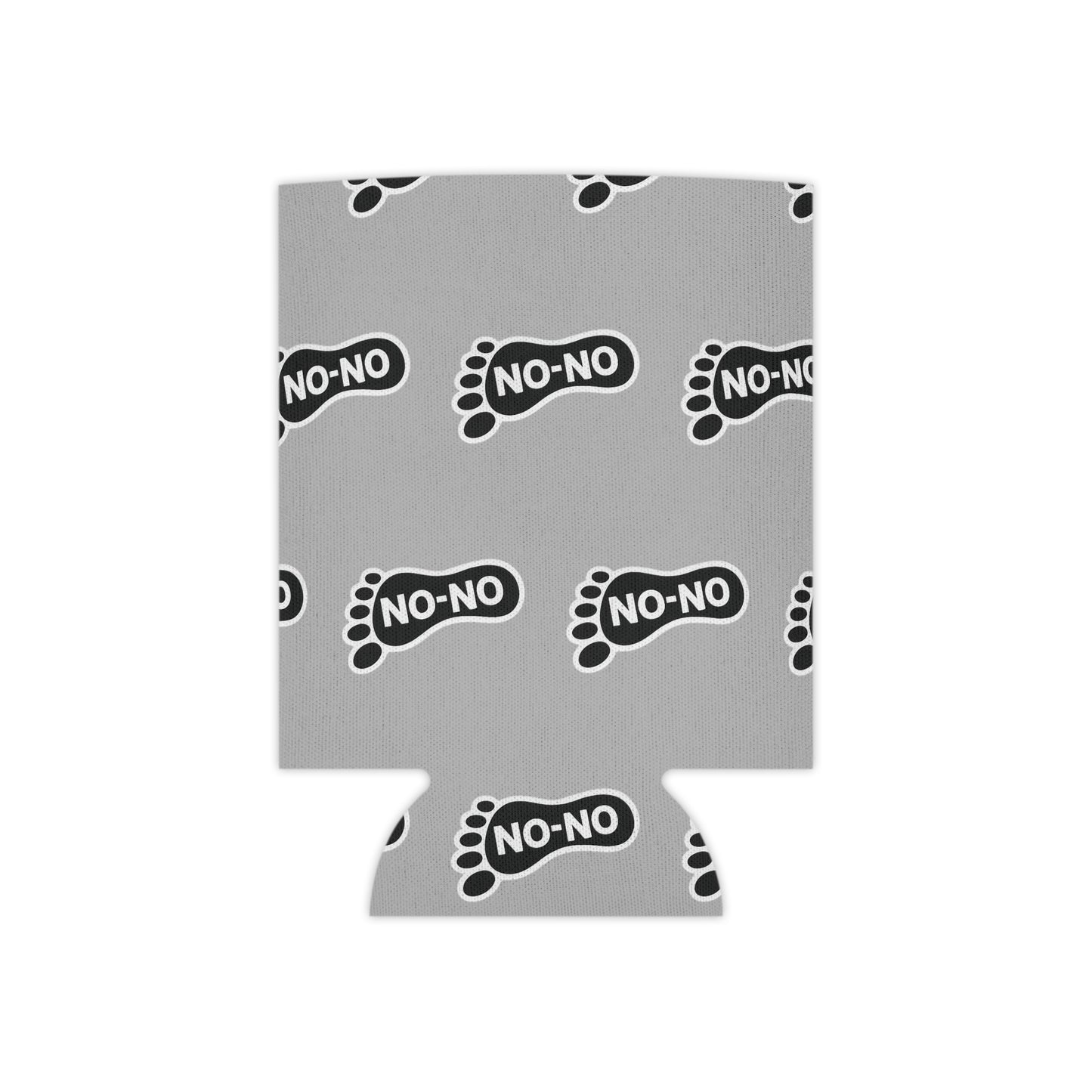 WAH3 On-on Grey Footprint Can Cooler – Fun & Quirky Drink Sleeve for Parties
