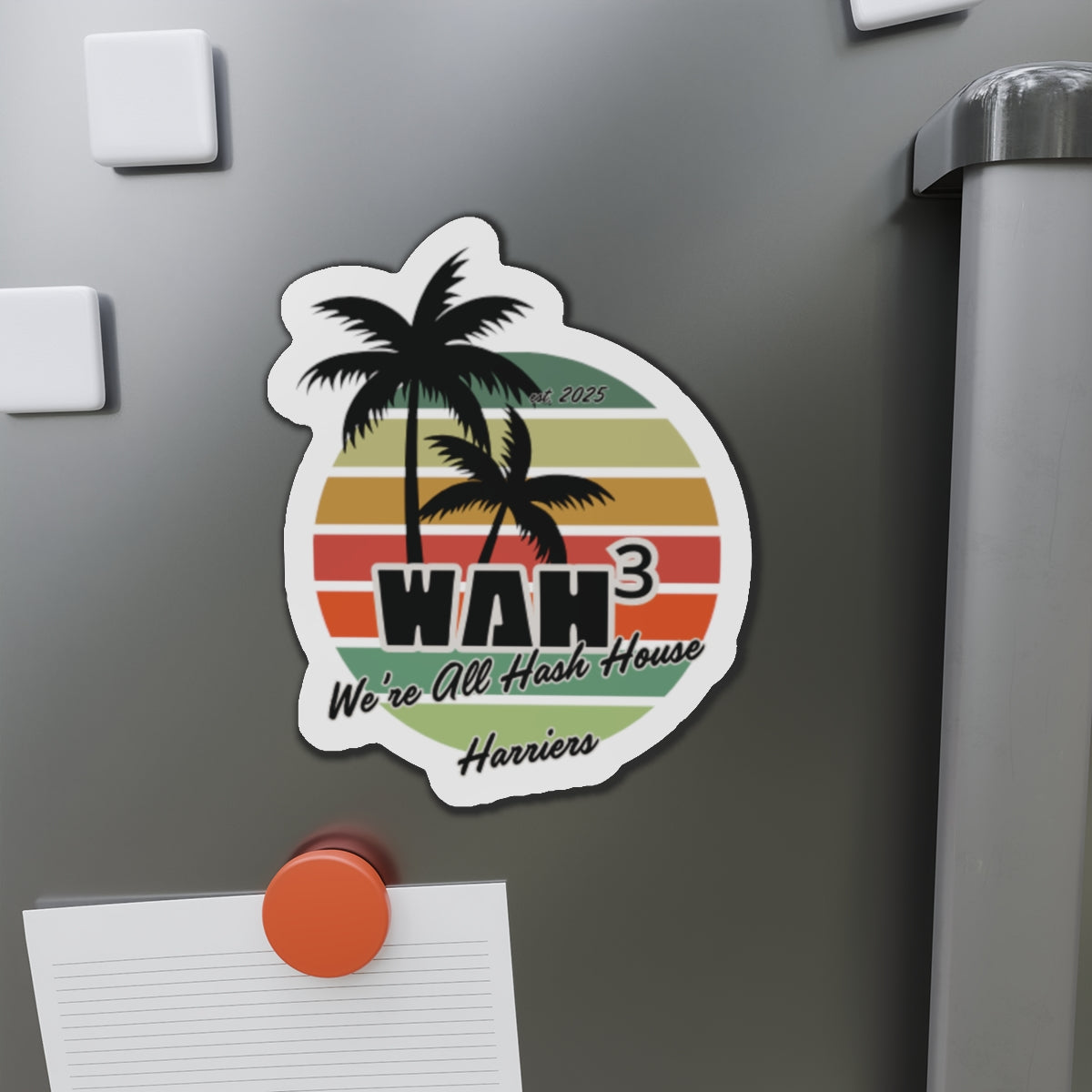 WAH3 Tropical Die-Cut Magnet | Fun Decor for Fridge, Office, or Locker | Perfect Gift for Space Lovers, Kids, and Students