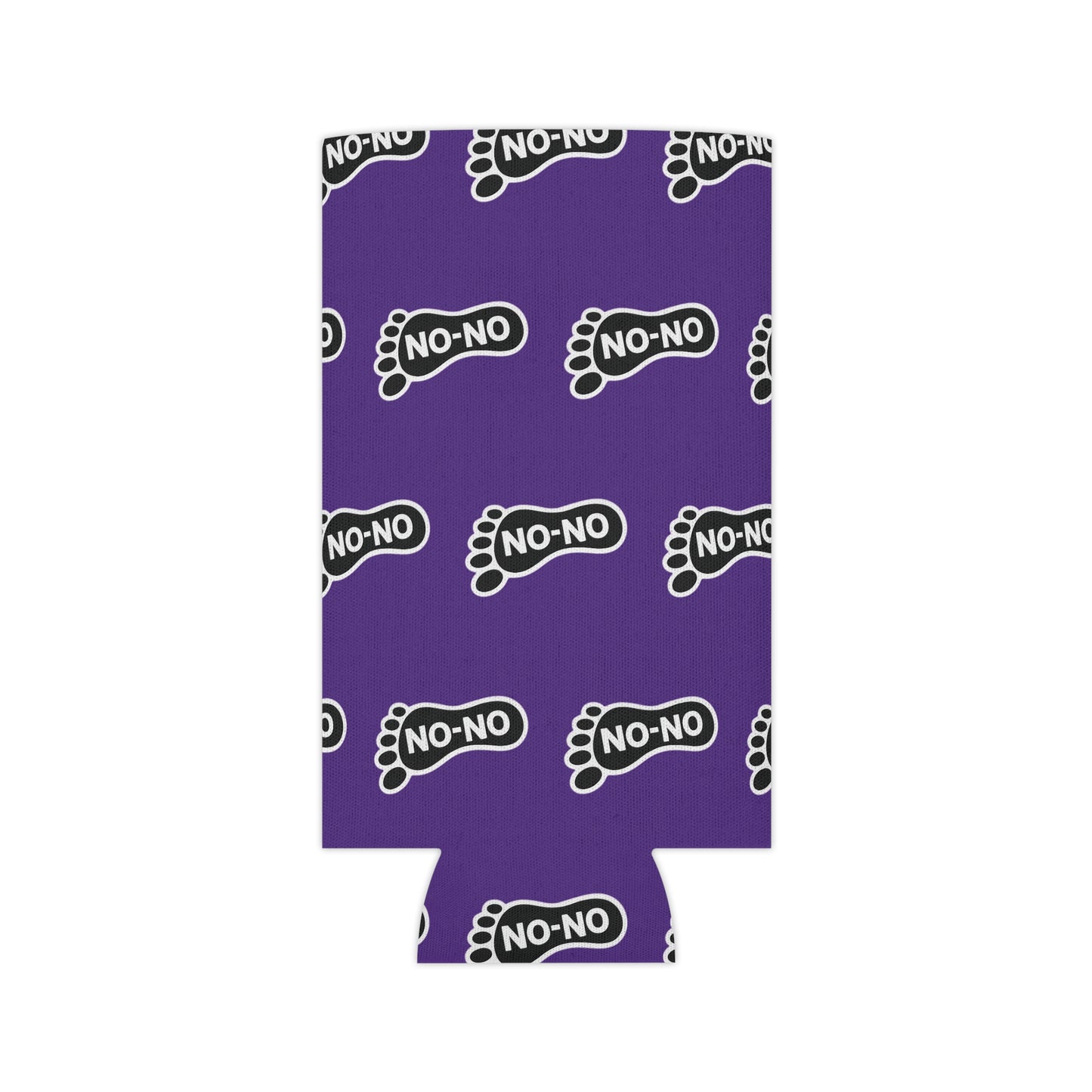 WAH3 On-on Purple Footprint Can Cooler – Fun & Quirky Drink Sleeve for Parties
