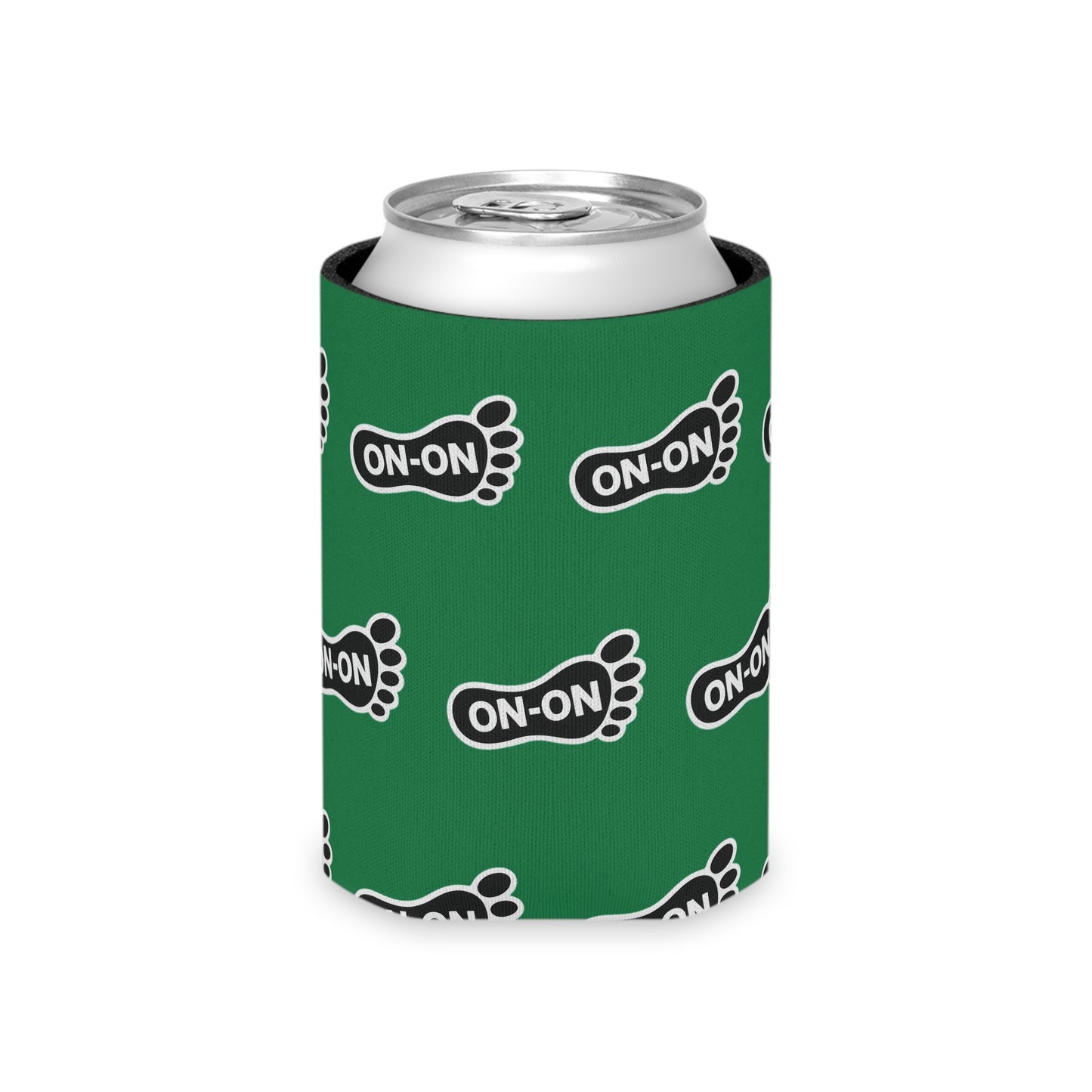 Copy of WAH3 On-on Green Footprint Can Cooler – Fun & Quirky Drink Sleeve for Parties