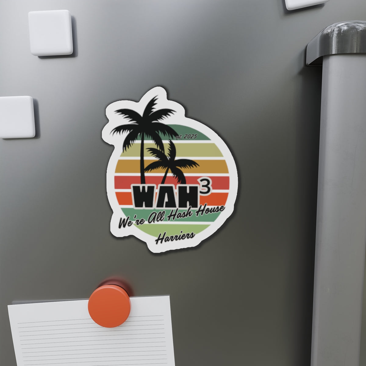 WAH3 Tropical Die-Cut Magnet | Fun Decor for Fridge, Office, or Locker | Perfect Gift for Space Lovers, Kids, and Students