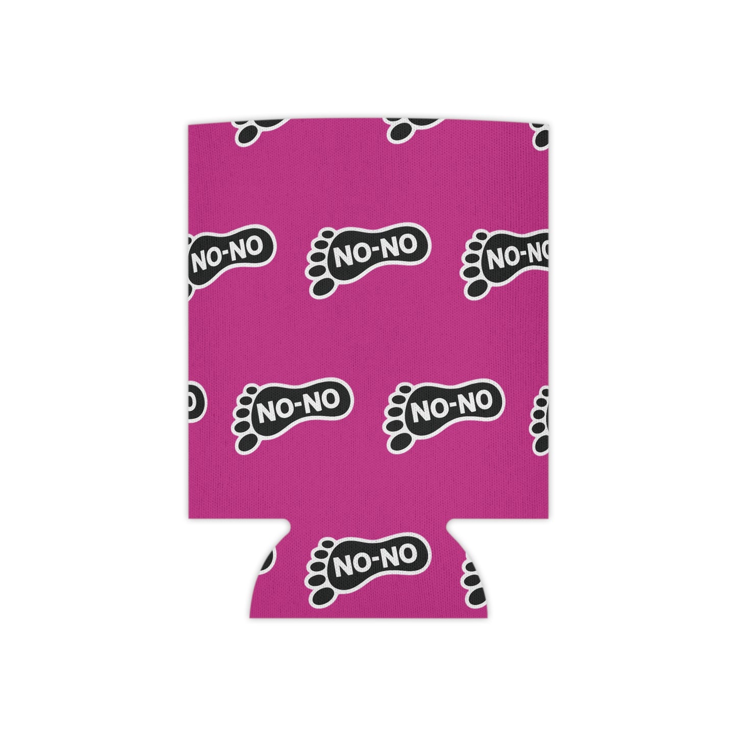 WAH3 On-on Pink Footprint Can Cooler – Fun & Quirky Drink Sleeve for Parties