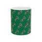 WAH3 Green On-On Foot Ceramic Mug - 11oz & 15oz