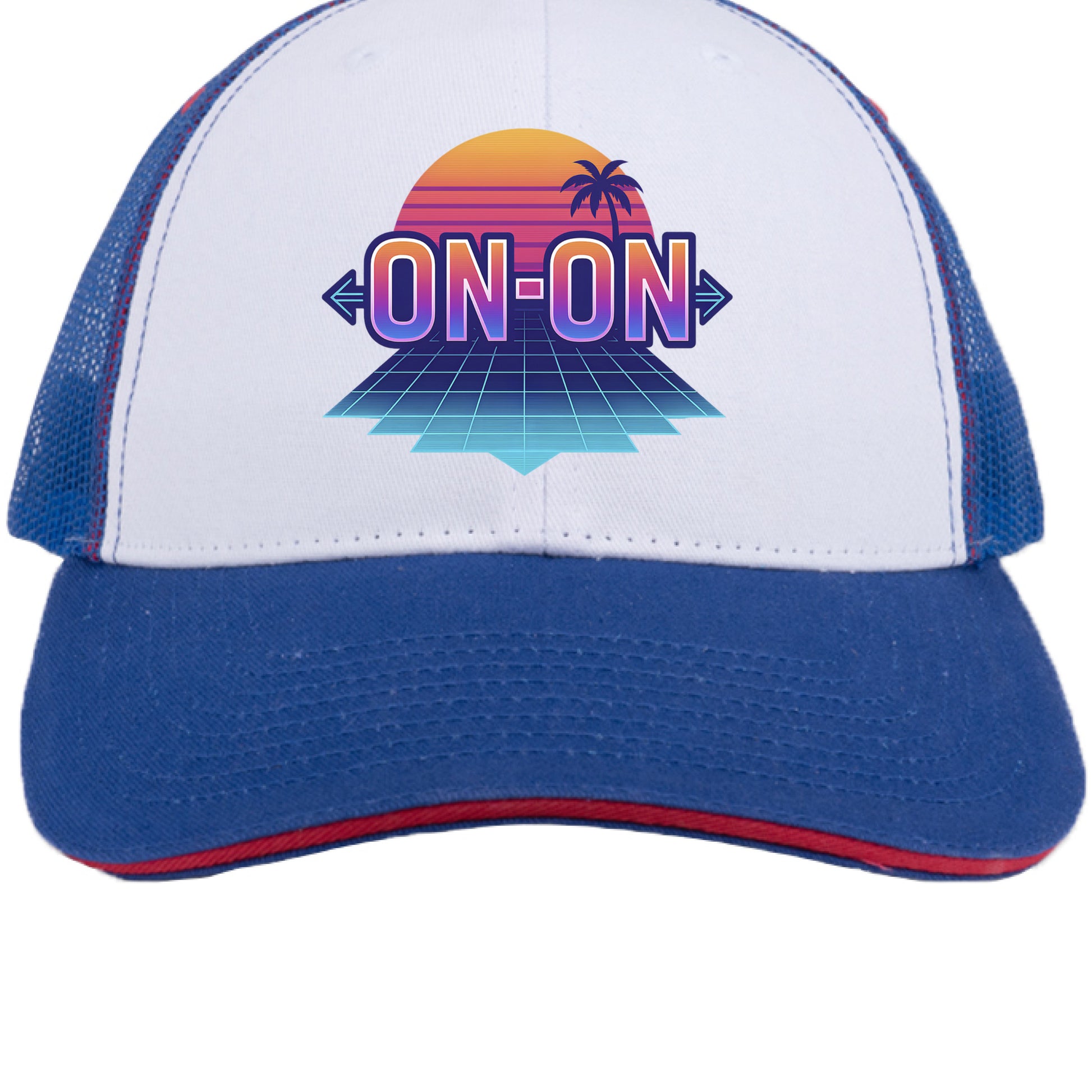 White/ Royal/ Red - FRONT