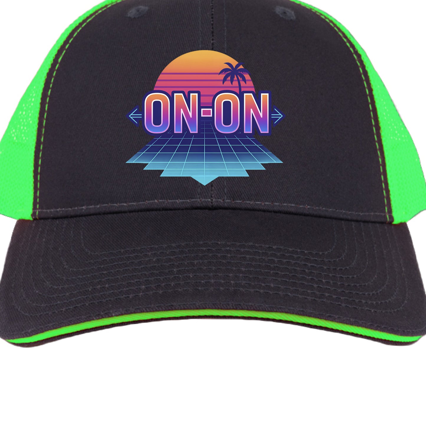 Charcoal/ Neon Green - FRONT