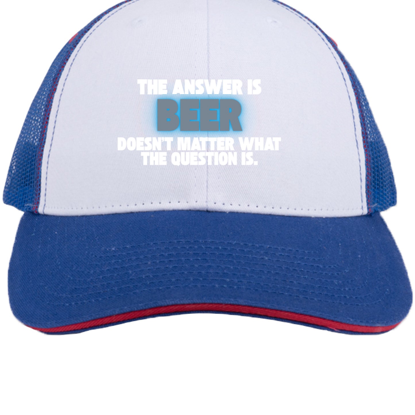 White/ Royal/ Red - FRONT