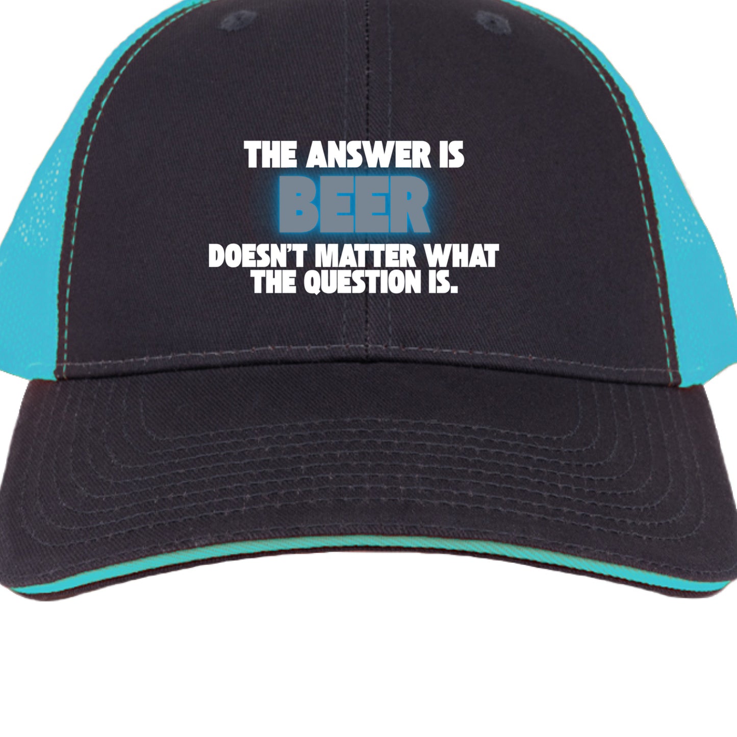 Charcoal/ Neon Blue - FRONT